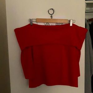 Anthropologie Red Shirt